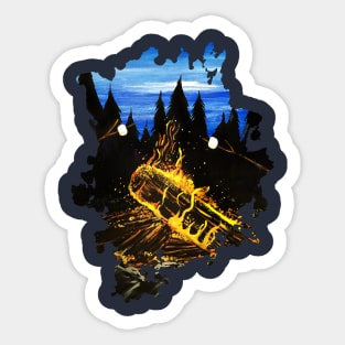 Camp Fire Sticker